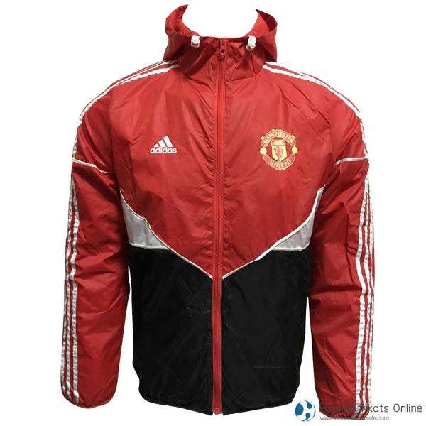 Manchester United Hoodies 2017/18 Rote Schwarz Weiß Fussballtrikots Günstig